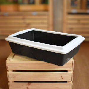 Bac à litière rectangulaire avec rebords - Kerbl