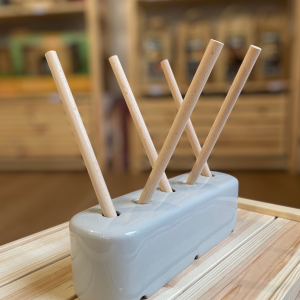 Mangeoire en céramique et bois - Trixie